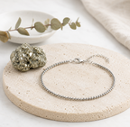 Laxmi Pyrite Anklet + Free Pyrite Cluster